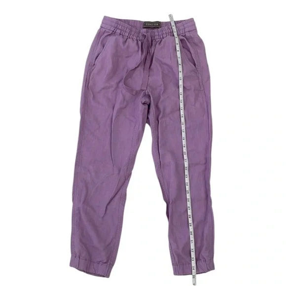 Point Sur Lilac Linen Joggers - Picture 6 of 8